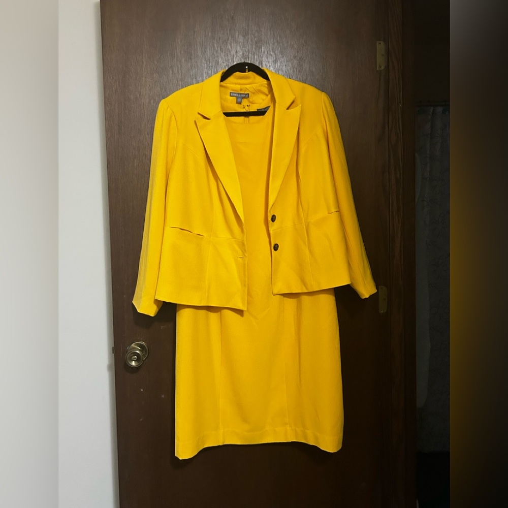 Jessica London Gold Women's Blazer and Dress Set